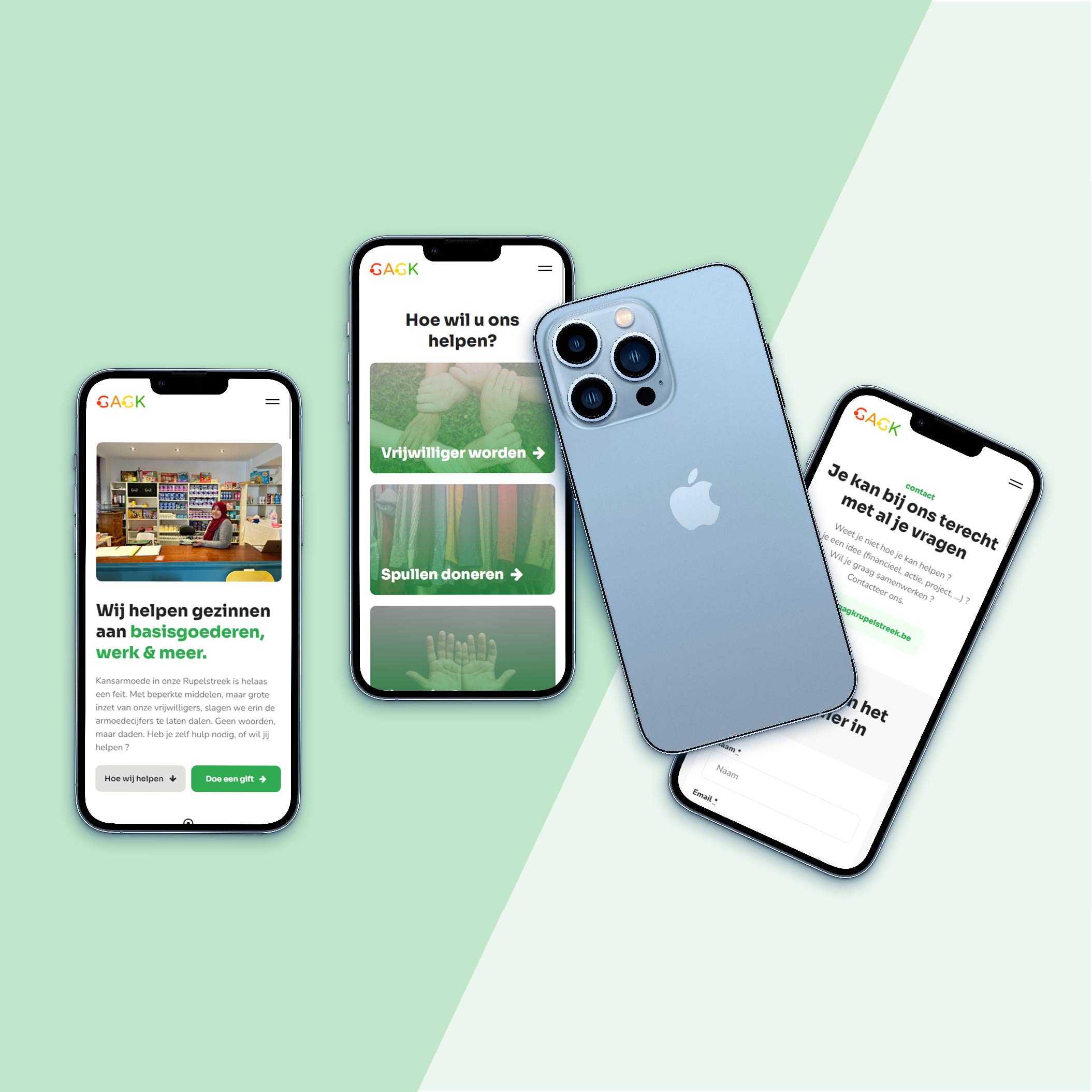 Present Online project GAGK Rupelstreek mockup mobiel