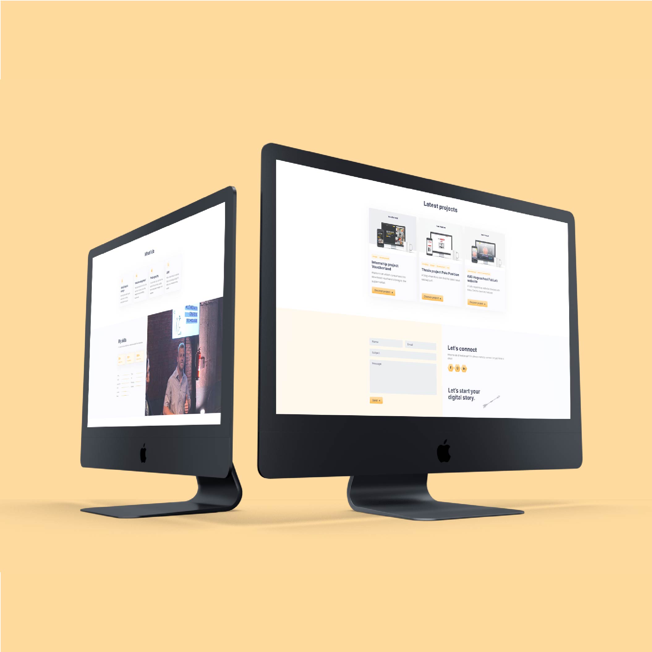 Present Online project Karrel mockup Mac dubbel